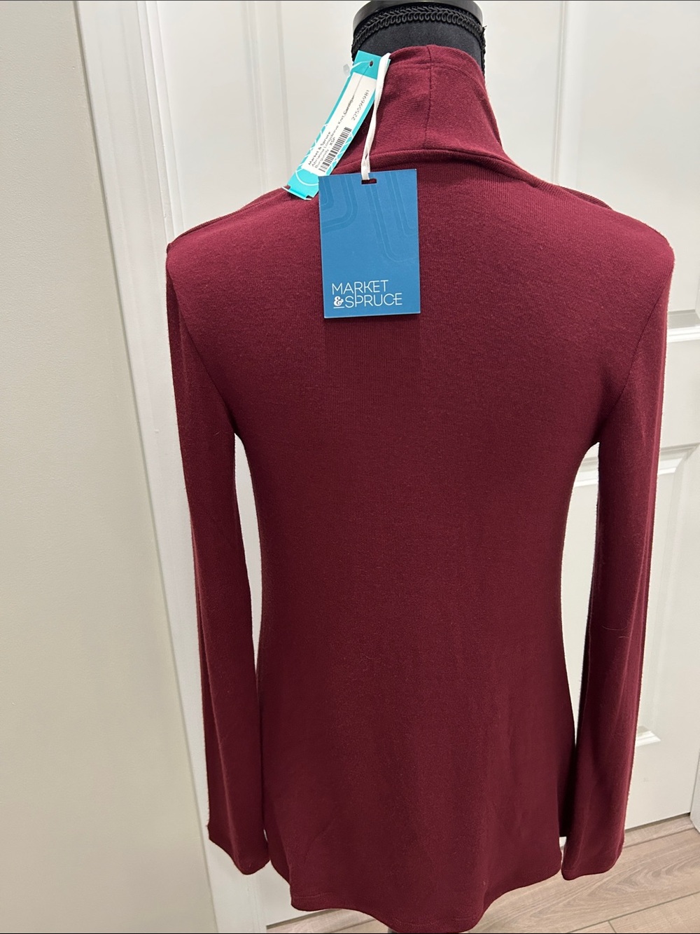 Stitch Fix Abrianna Burgundy Longsleeve Knit Cardigan Size XSP - Picture 5 of 8